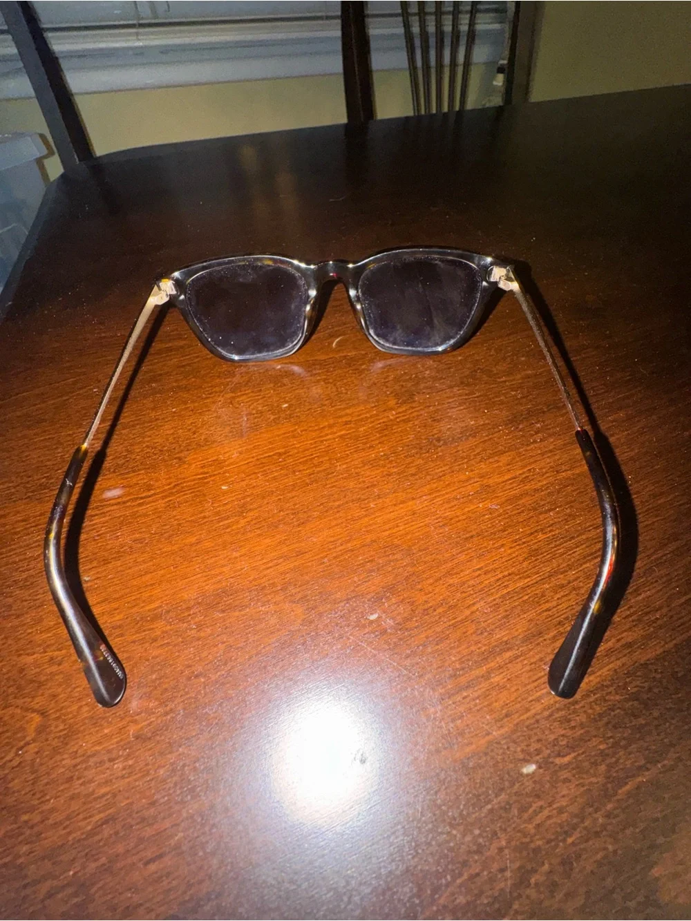Tom Ford Arnaud Geometric Wayfarers- Tortoise Frames, Purple Lenses, Black Hues